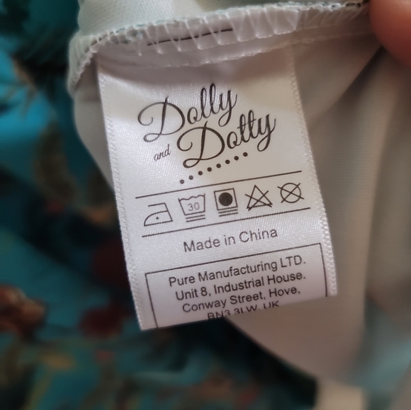 Dolly & Dotty Carolyn Box Pleated Skirt in Dinosaur Print US8 Rockabilly Pin-up - Picture 8 of 9